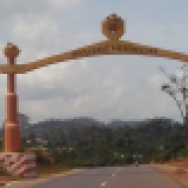 Arche à l'entrée de la ville de N'Zérékoré